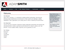 Tablet Screenshot of adamsmithconsulting.net